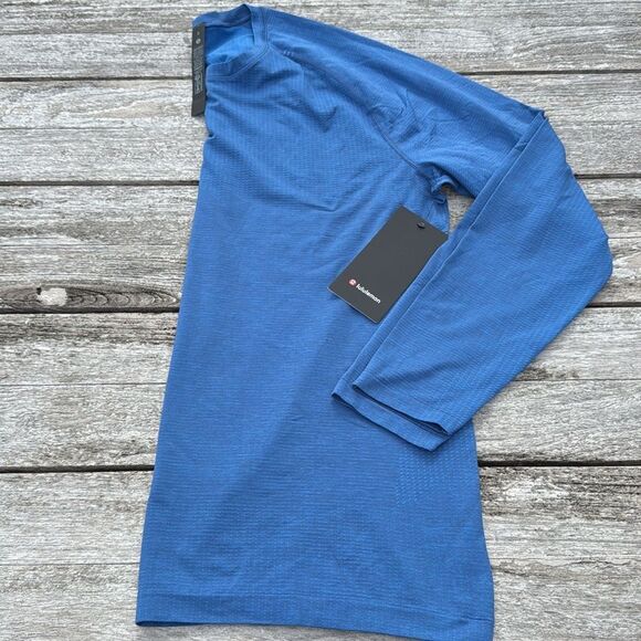 Lululemon Metal Vent Tech Long-Sleeve Shirt Pipe Pitch Blue size XL‎ NWT - Picture 1 of 7